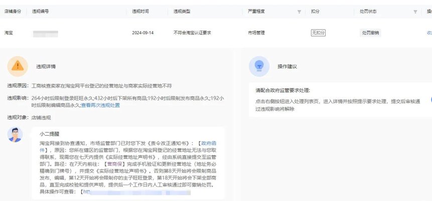 淘宝店铺申诉策略与技巧